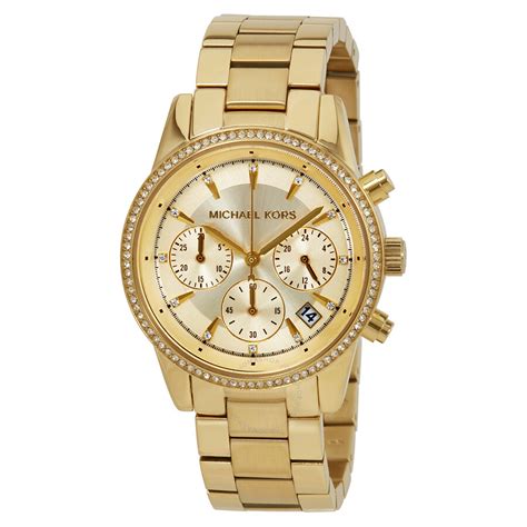 michael kors chronograph mk6356|Michael Kors Women's Chronograph Ritz Stainless Steel .